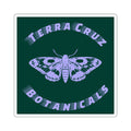 Terra Cruz Botanicals Moth Square Sticker — Botanical Logo Sticker